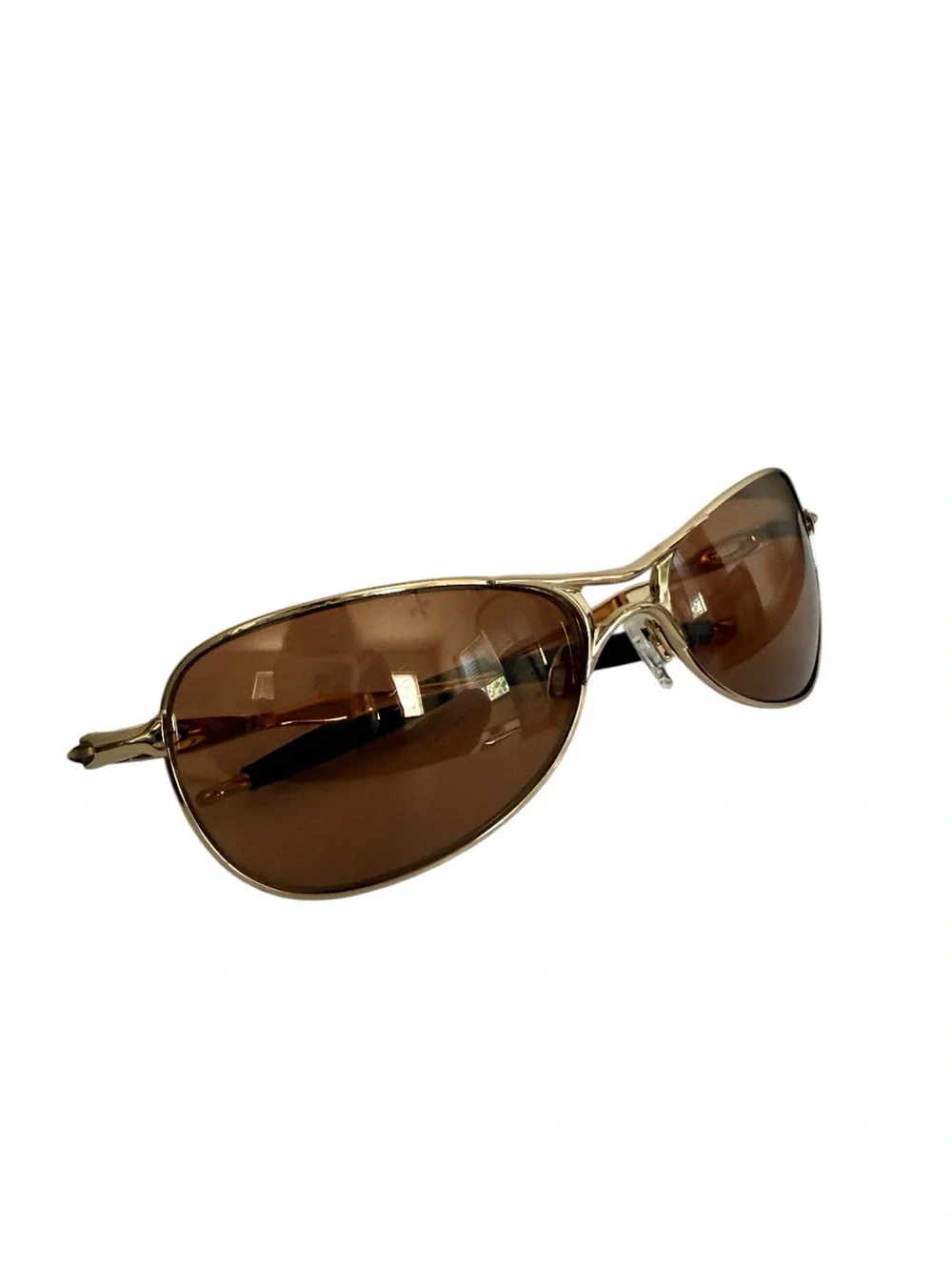 Oakley Crosshair Small Sunglasses Gold Irridium 05975 Unisex